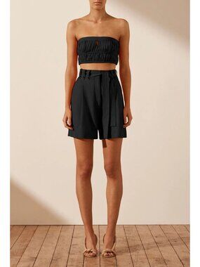 Shona Joy Sara Strapless Bustier Black Size 4